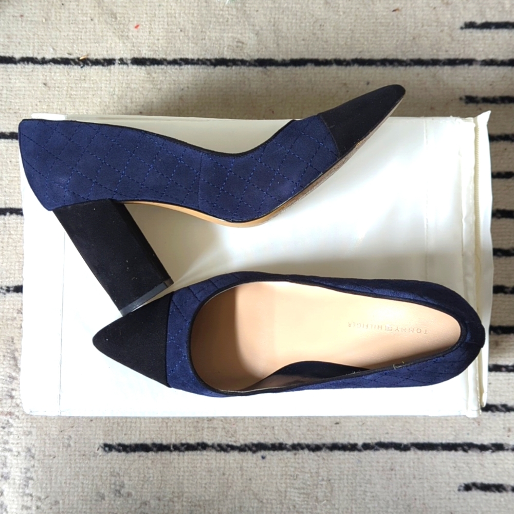 TH Navy & Black Heels Sz 9